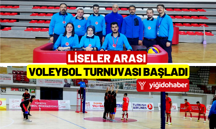 Liseler arası voleybol turnuvası başladı