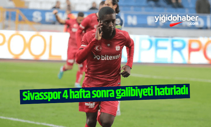 Sivasspor 4 hafta sonra galibiyeti hatırladı