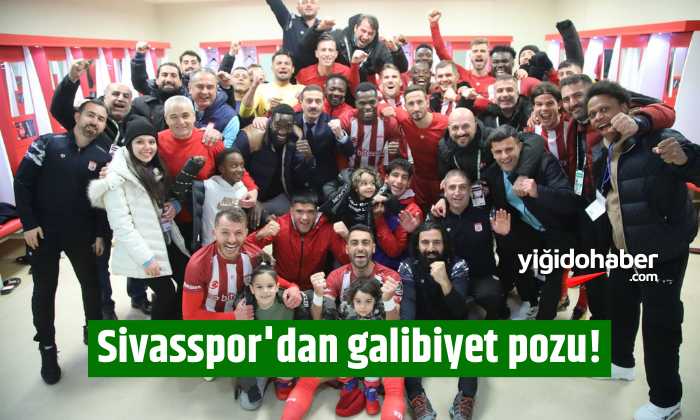 Sivasspor’dan galibiyet pozu!