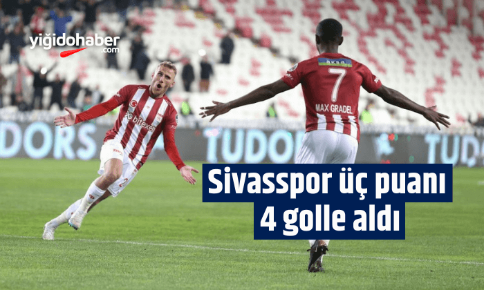 Sivasspor üç puanı 4 golle aldı