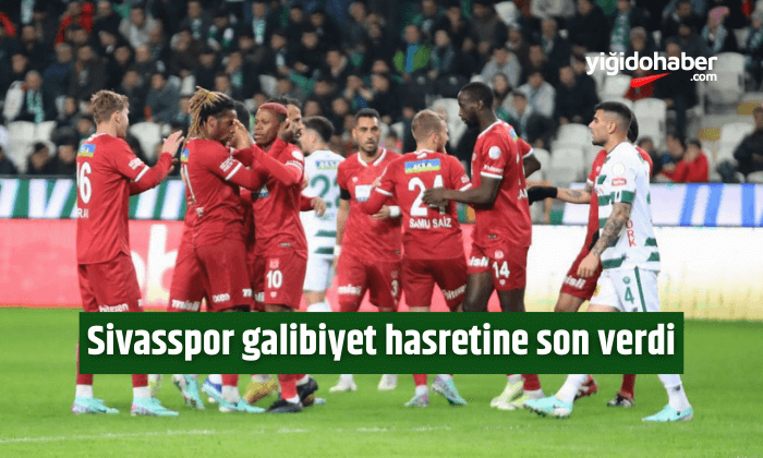 Sivasspor galibiyet hasretine son verdi