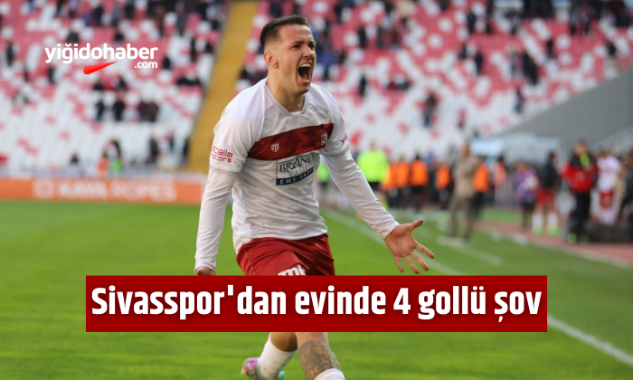Sivasspor’dan evinde 4 gollü şov