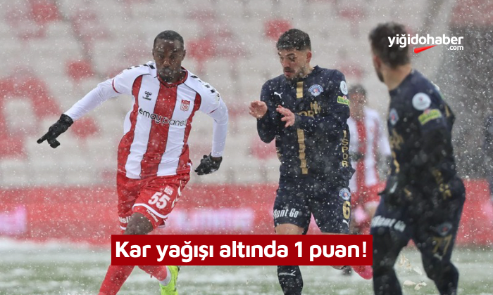 Kar yağışı altında 1 puan!